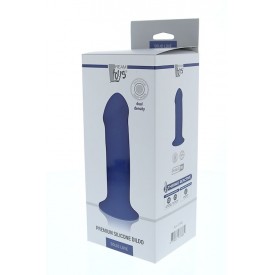 Синий фаллоимитатор-реалистик PREMIUM THICK DILDO 7INCH - 18 см.