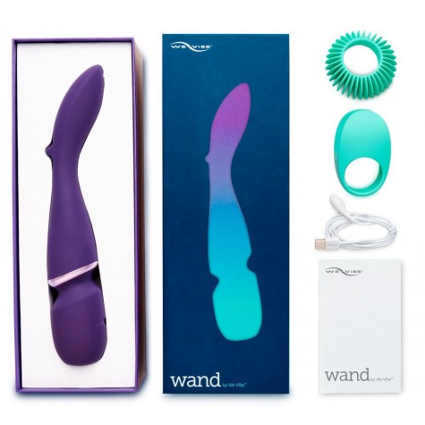 Фиолетовый вибратор-жезл We-Vibe Wand