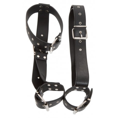 Фиксация на шею и запястья Bad Kitty Neck and Hand Restraints